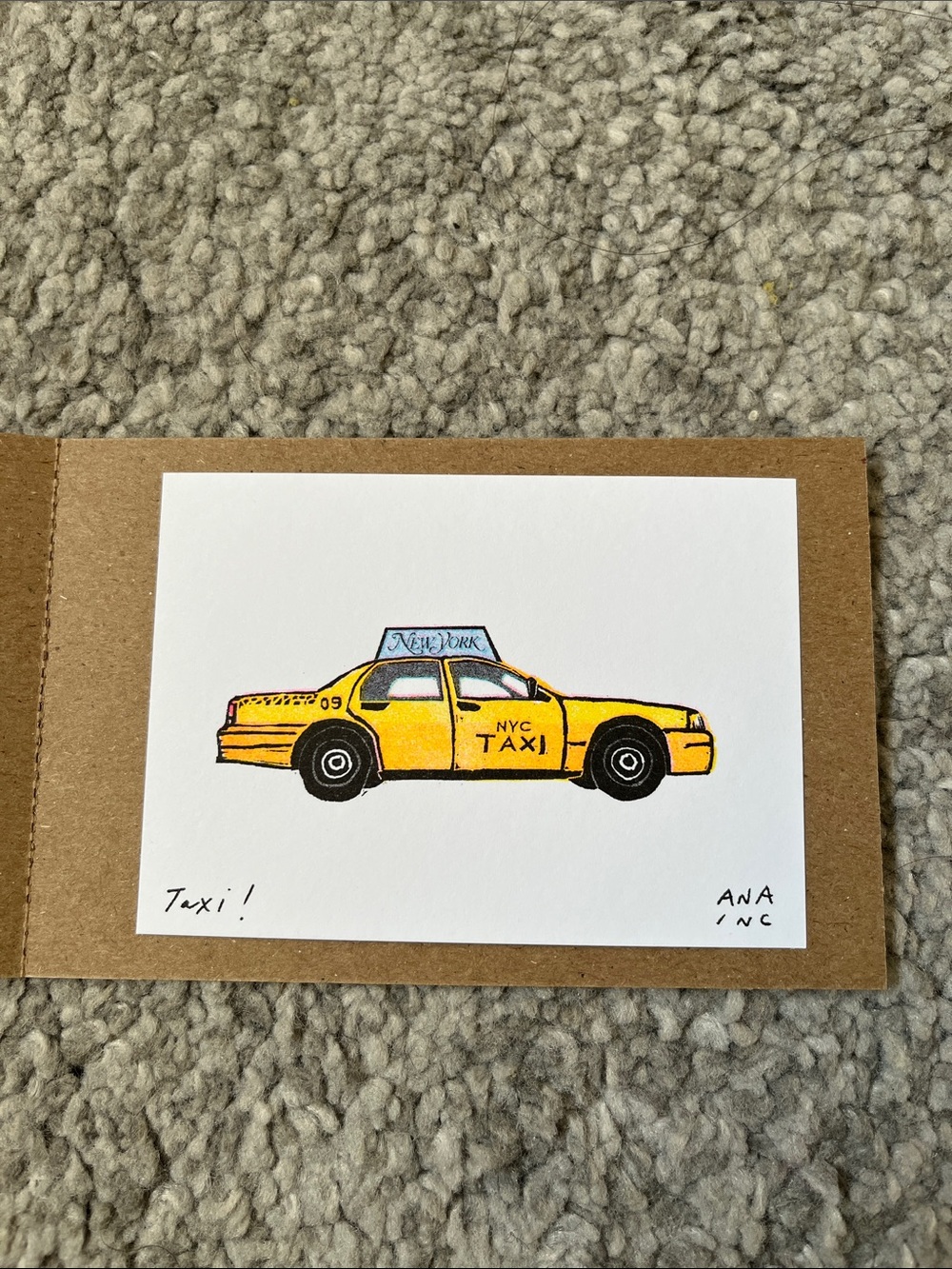 Anastasia Inciardi Mini Print - Taxi!